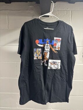 LeBron James “Anime Cartoon” Nike Black Graphic Basketball Tee